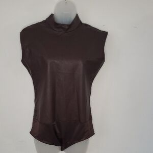 SPANX Dark Brown High-Neck Bodysuit